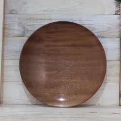 Plateau en bois rouge 25cm